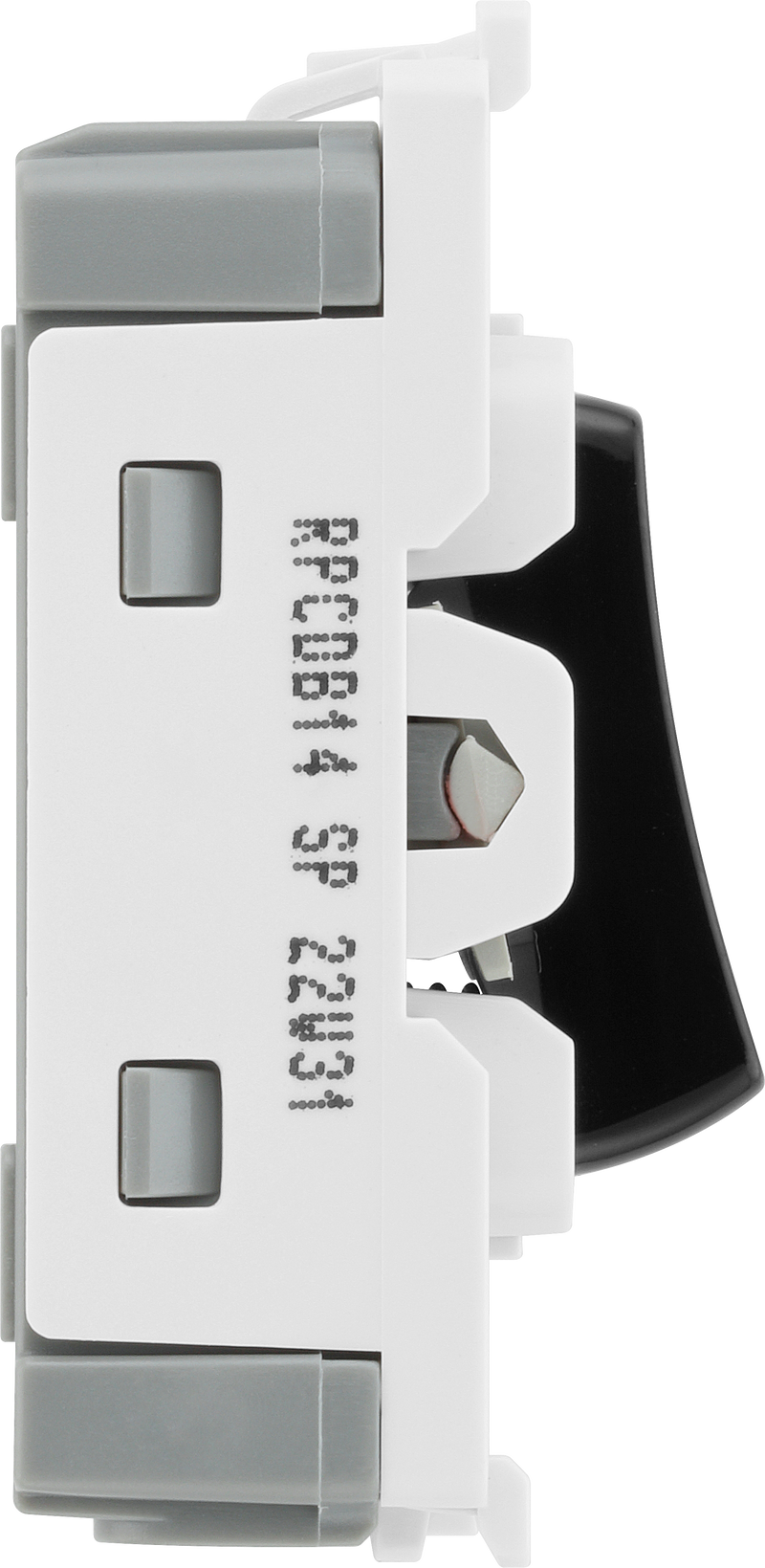 BG Electrical Grid - 1 way, retractive, printed PRESS (EVOLVE BLACK)