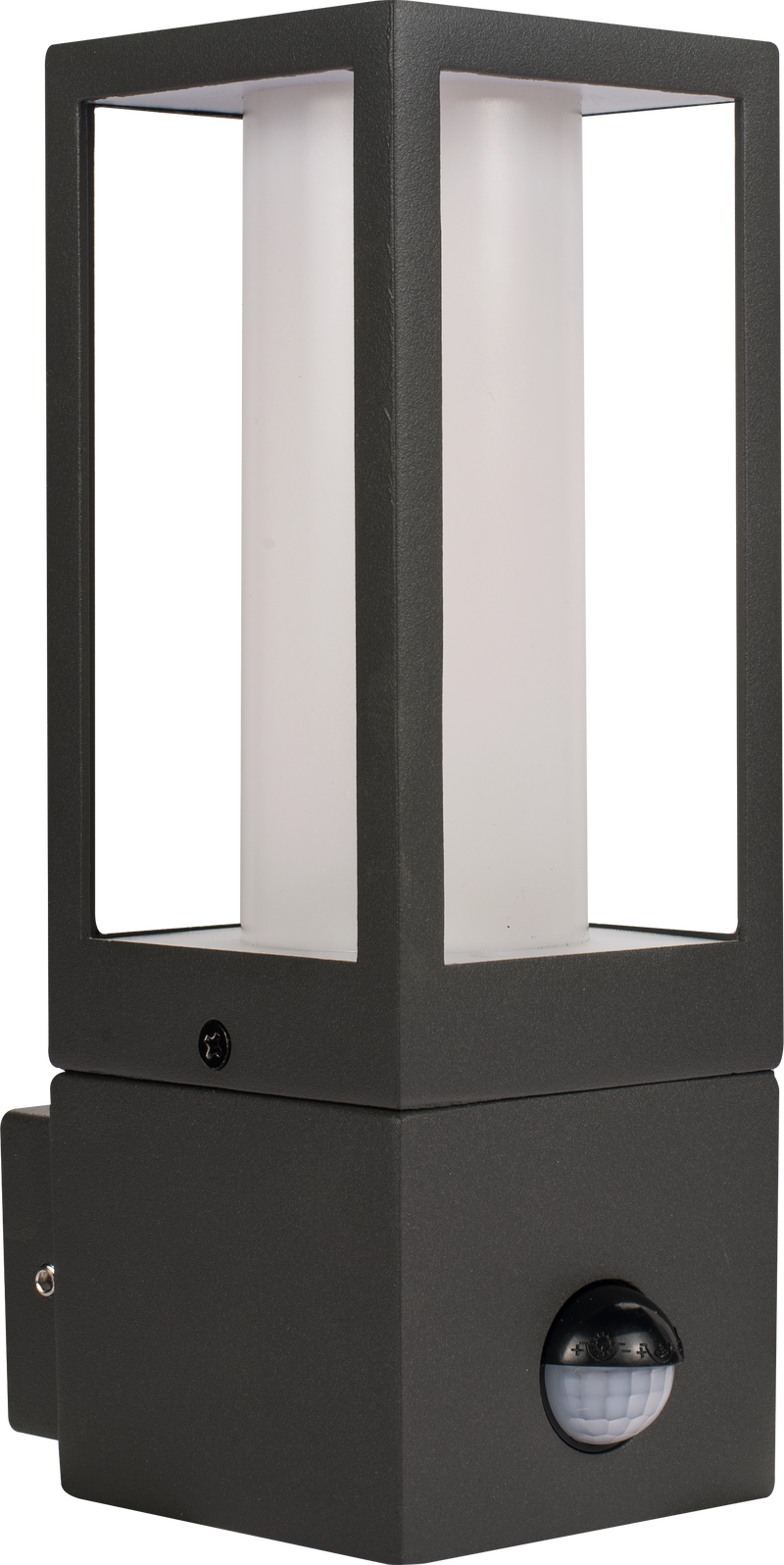 Luceco Azurar Coach Lantern - Exterior Decorative GU10 Lanten with PIR motion Sensor IP54 - Lamp not included - Slate Grey