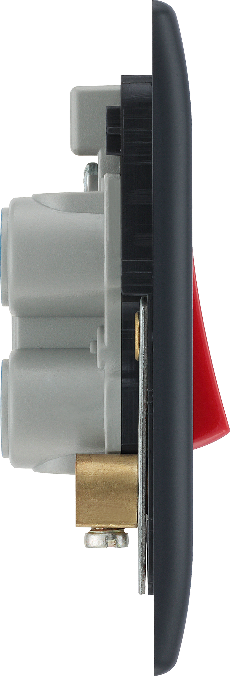 BG Electrical Part M - 45A, double pole, single plate, with indicator