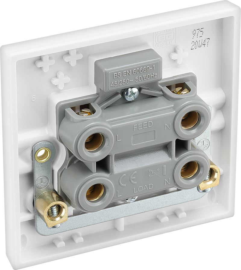 BG Electrical 900 Series - 45A, double pole, single plate