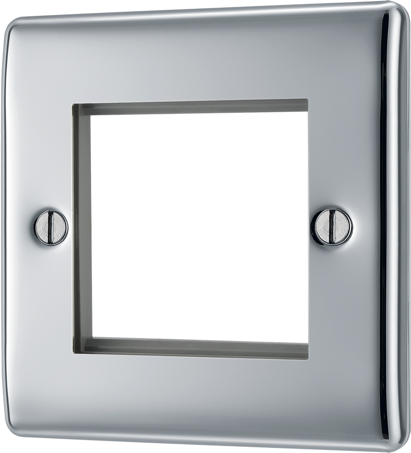 BG Electrical Euro Module - 2 module - square