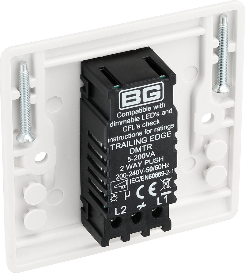BG Electrical 800 Series - Single, 2 way push 200W