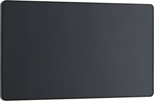 BG Electrical Evolve Matt Grey - Double, blank plate