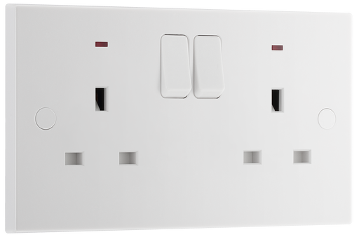 BG Electrical 900 Series - Double, switched single pole, with indicators