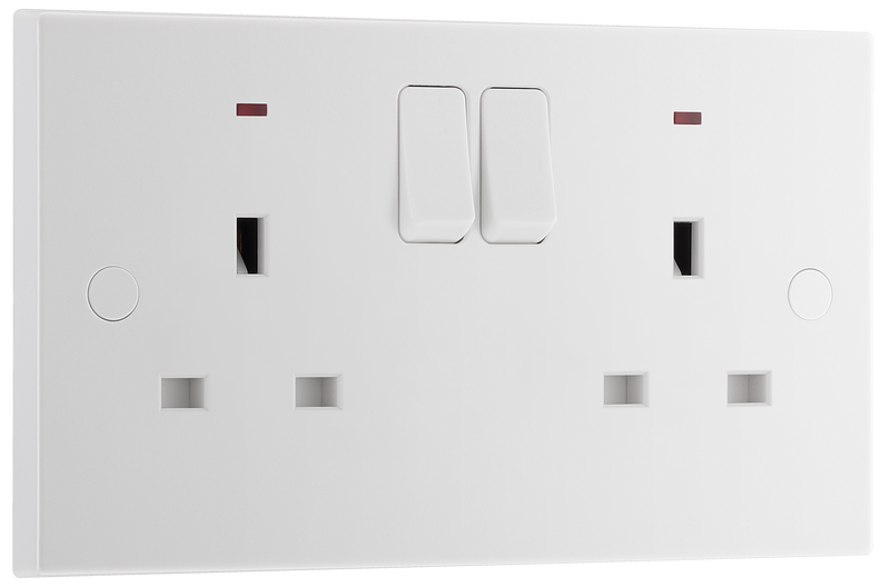 BG Electrical 900 Series - Double, switched single pole, with indicators