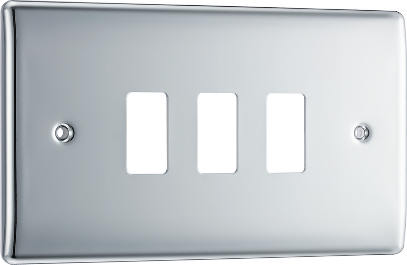 BG Electrical Grid - 3 module, rectangular