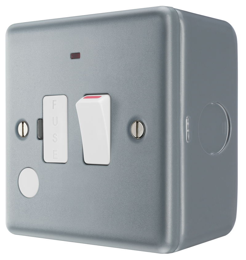 BG Electrical Metal Clad - Switched and fused with indicator and optional flex outlet
