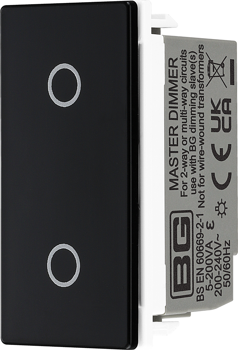 BG Electrical Euro Module - Touch LED dimmer master