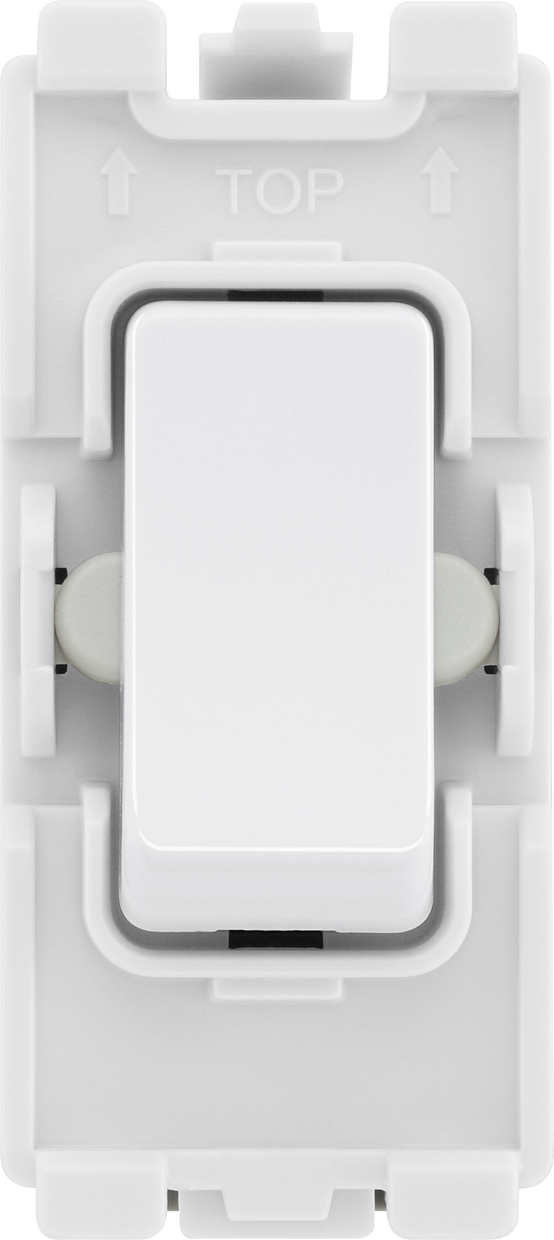 BG Electrical Grid - 2 way, single pole, centre off (EVOLVE WHITE)