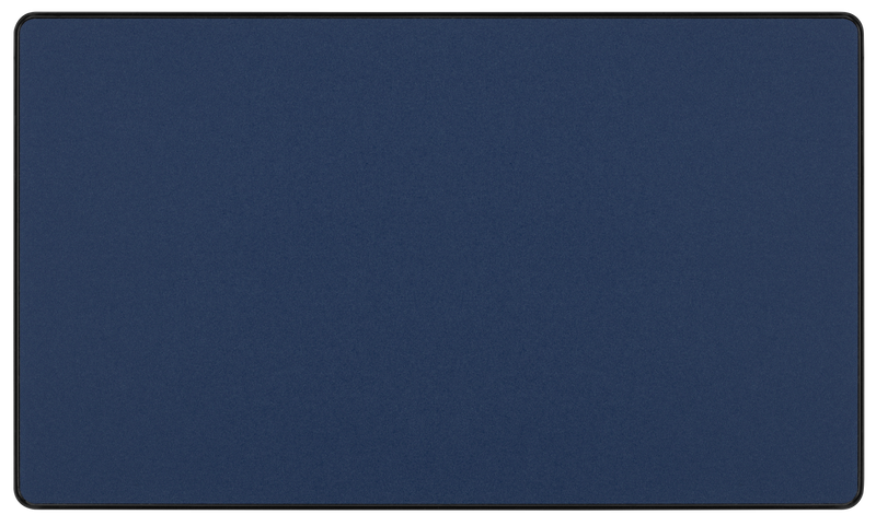 BG Electrical Evolve Matt Blue - Double, blank plate