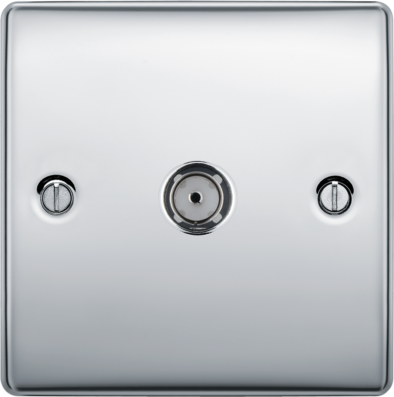 BG Electrical Nexus Metal Polished Chrome - Single, co-axial