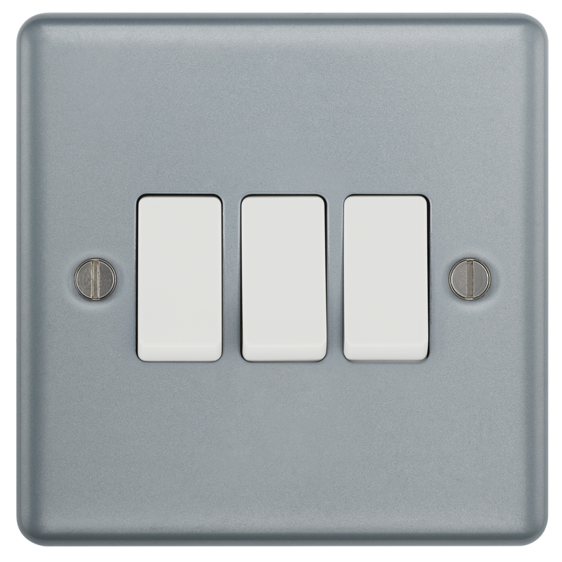 BG Electrical Metal Clad - Triple, 2 way switch