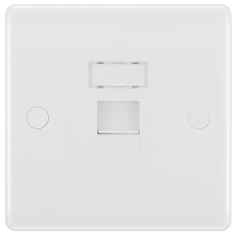 BG Electrical 800 Series - Single, RJ45 data socket (screw)