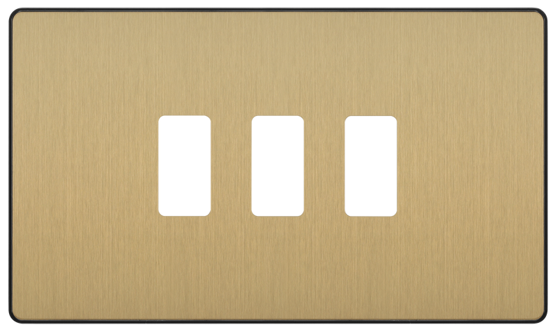 BG Electrical Grid - 3 module, rectangular