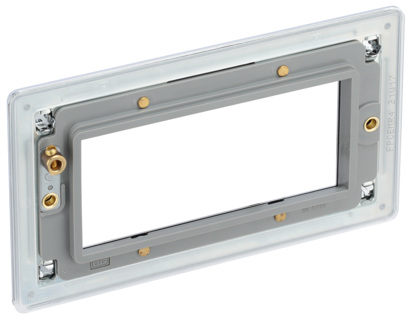 BG Electrical Euro Module - 4 module - rectangular