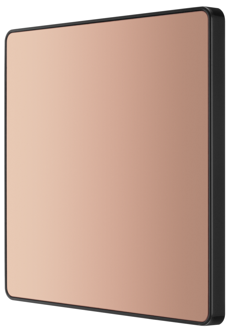 BG Electrical Evolve Polished Copper - Single, blank plate