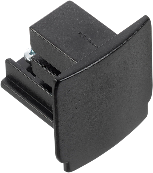 Luceco 3 Circuit Track - Track End Cap Black