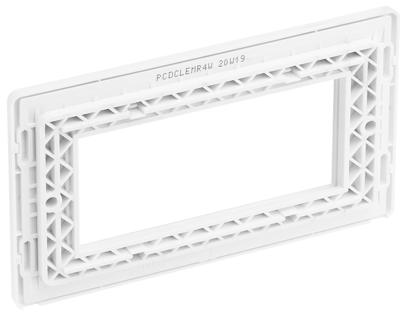 BG Electrical Euro Module - 4 module - rectangular