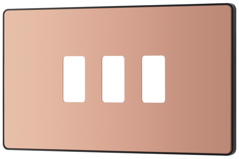 BG Electrical Grid - 3 module, rectangular