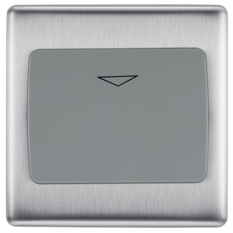 BG Electrical Nexus Metal Brushed Steel - Hotel key card switch
