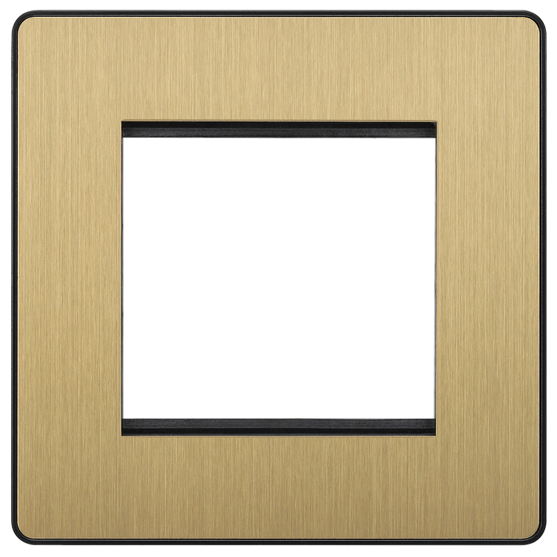 BG Electrical Euro Module - 2 module - square