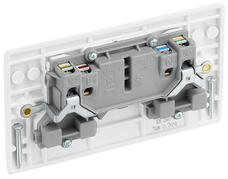 BG Electrical 800 Series - Double, switched single pole, with indicators