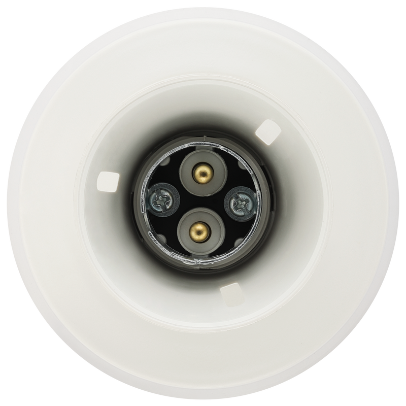 BG Electrical Ceiling Accessories - Enclosed, 2 terminal body, 3 terminals and earth in base, PVC tails, HO skirt