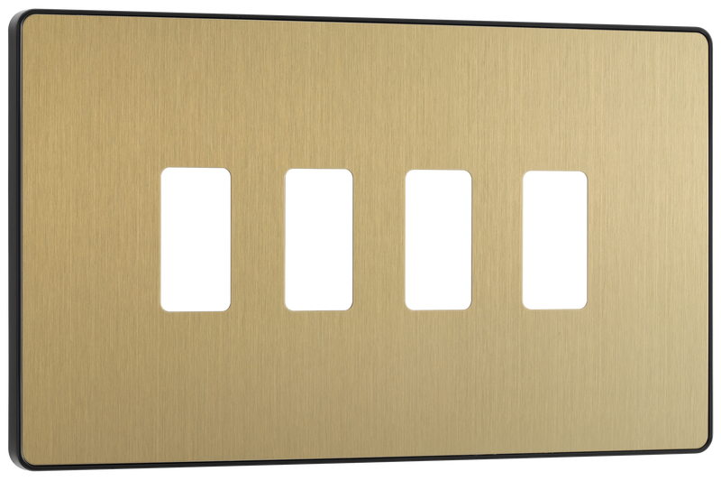 BG Electrical Grid - 4 module, rectangular