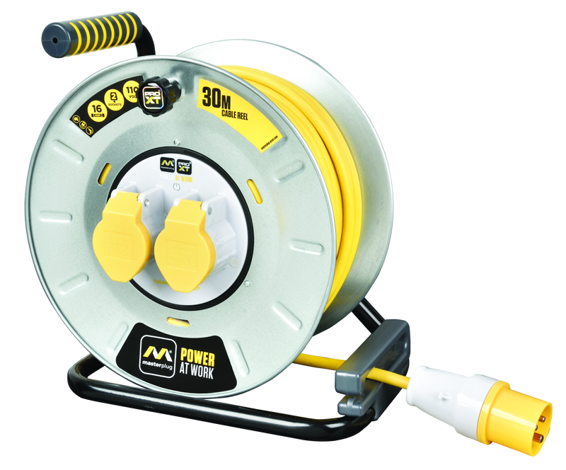 Luceco Climate - 30m, 2 Sockets, 16A, Yellow