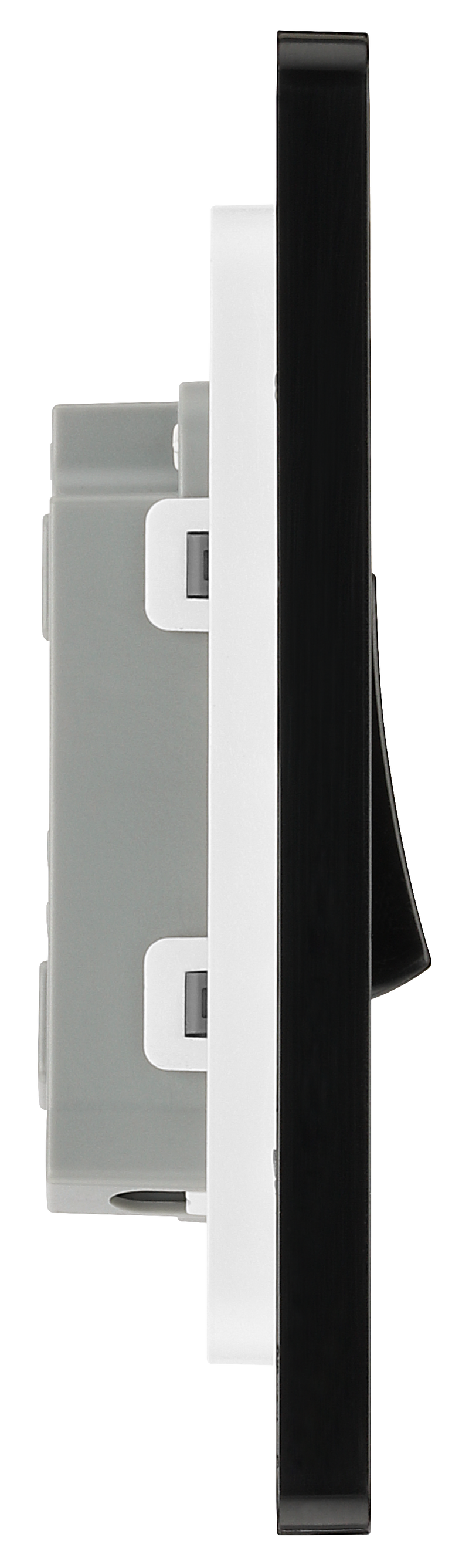 BG Electrical Evolve Matt Black - Single, 2 way switch
