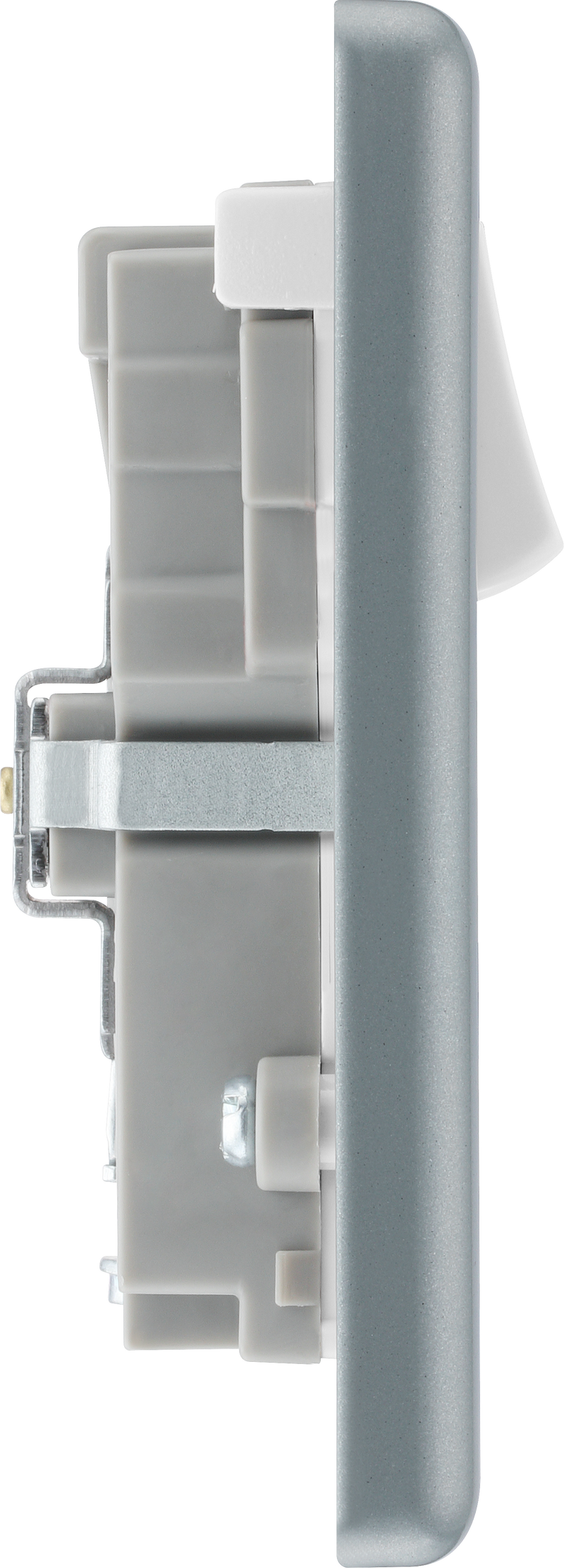 BG Electrical Metal Clad - Double switched single pole, with USB A + C (22W)