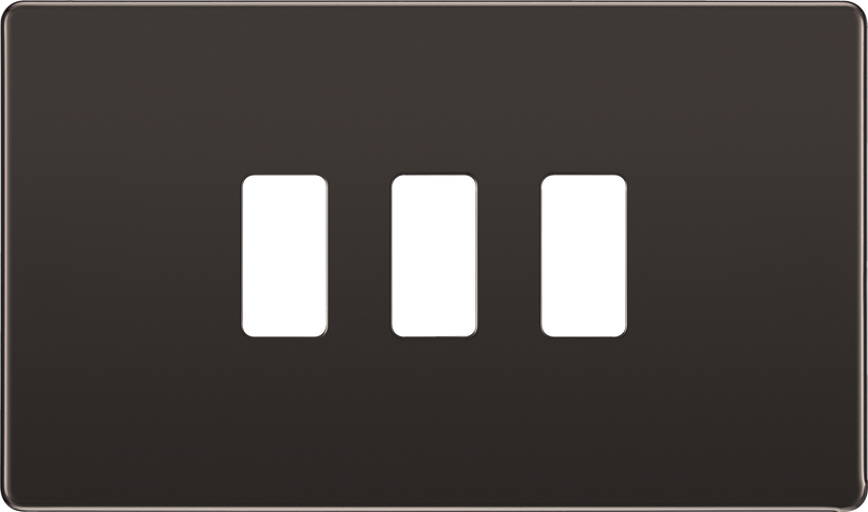 BG Electrical Grid - 3 module, rectangular