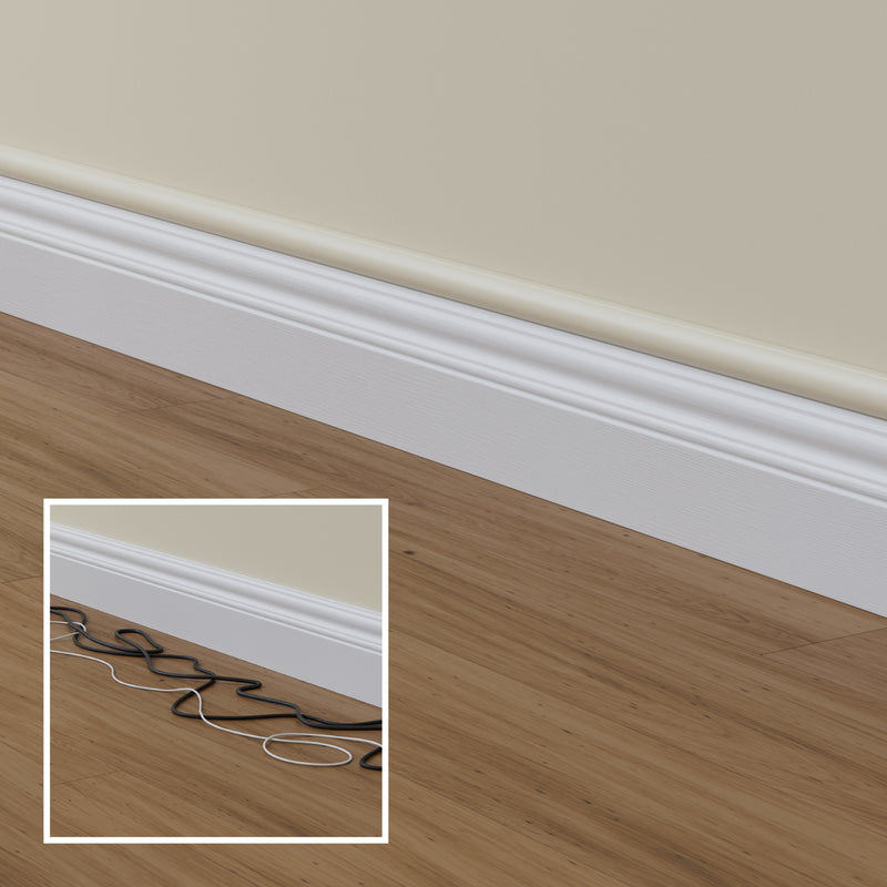 D-Line Trunking - 30x15mm Magnolia 3m Self Adhesive Length