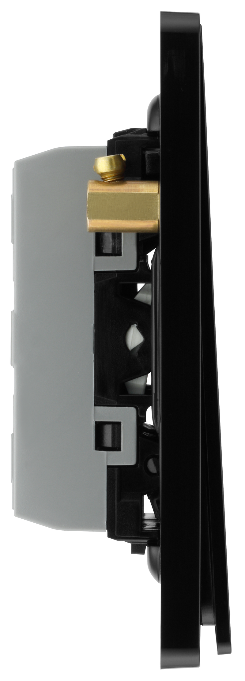 BG Electrical Evolve Polished Copper - Triple, 2 way switch, edge rocker