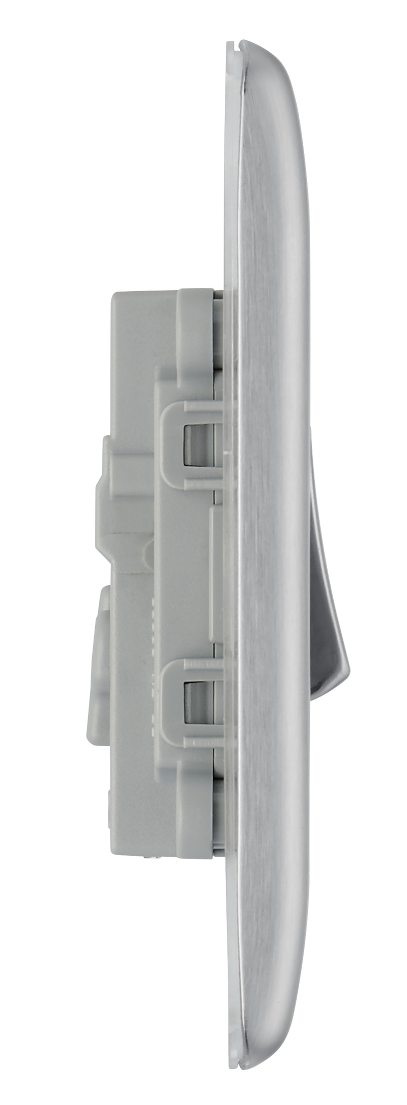 BG Electrical Nexus Metal Brushed Steel - Intermediate switch
