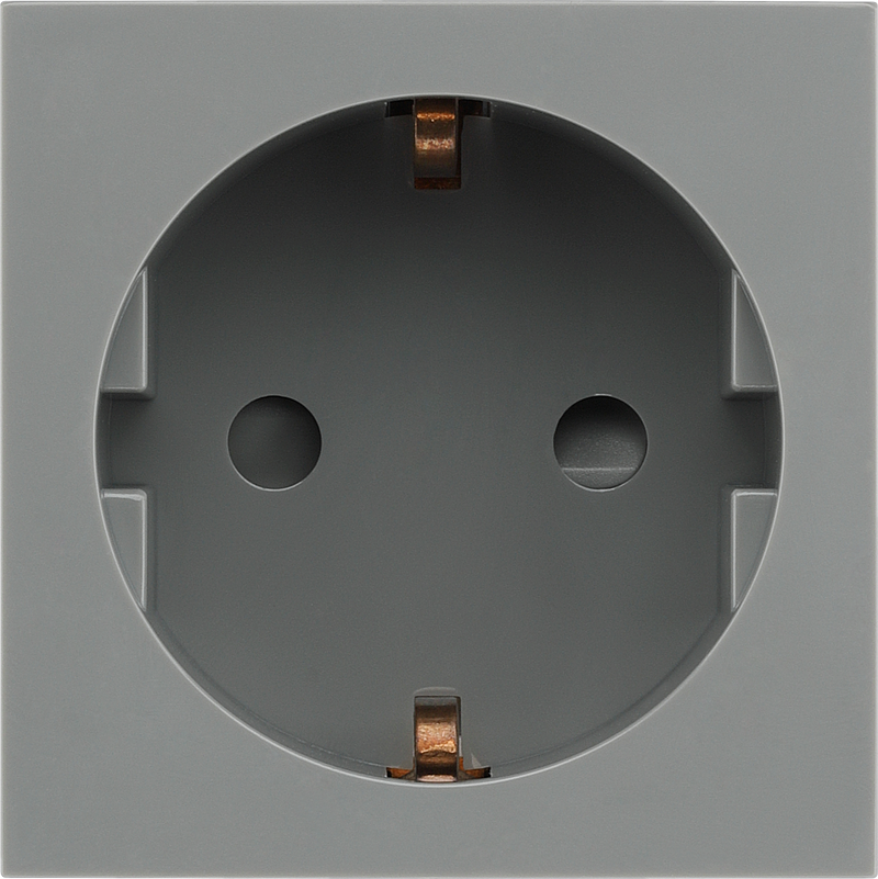 BG Electrical Euro Module - 16A Schuko, unswitched socket