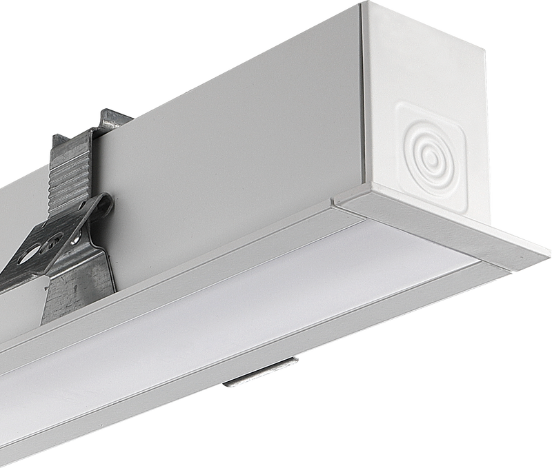 Luceco Contour Recessed - Contour 602mm recessed module 600lumens with fixed output driver finished in white