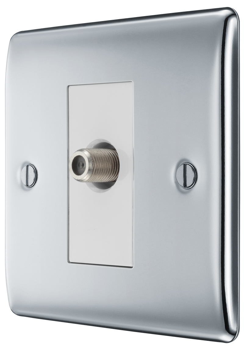 BG Electrical Nexus Metal Polished Chrome - Single, satellite