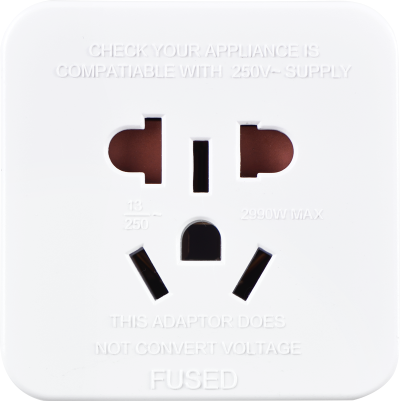 Masterplug Travel - White