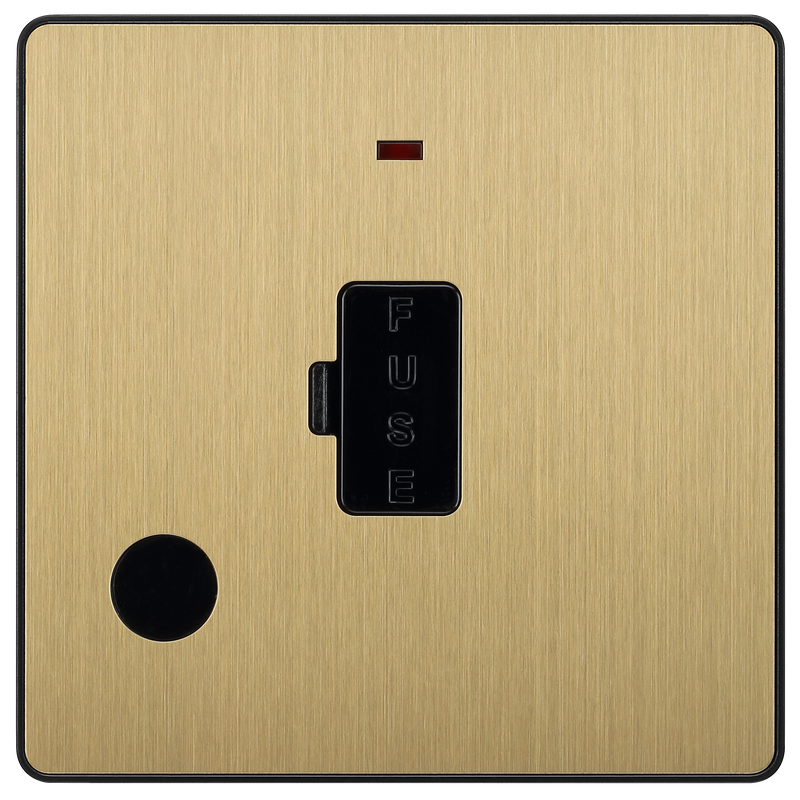 BG Electrical Evolve Satin Brass - Unswitched and fused