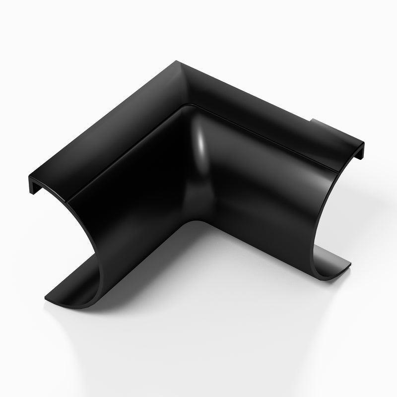 D-Line Trunking - 50x25mm Black Internal Bend