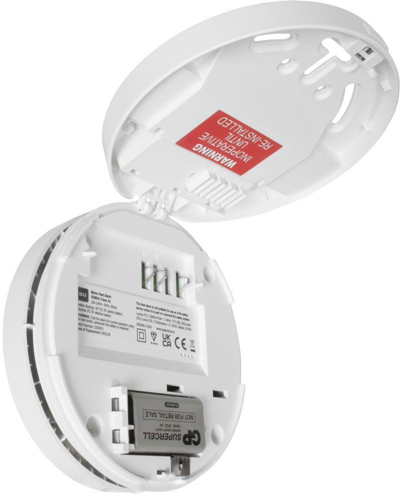 BG Electrical Alarms - Mains Powered Heat Alarm