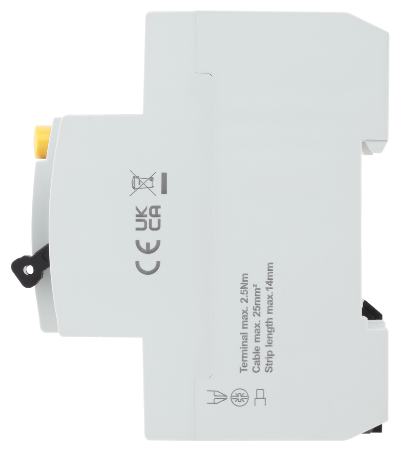 BG Circuit Protection RCD - Type A, Bidirectional RCD, Double Pole, 63A, 30mA, 2 module