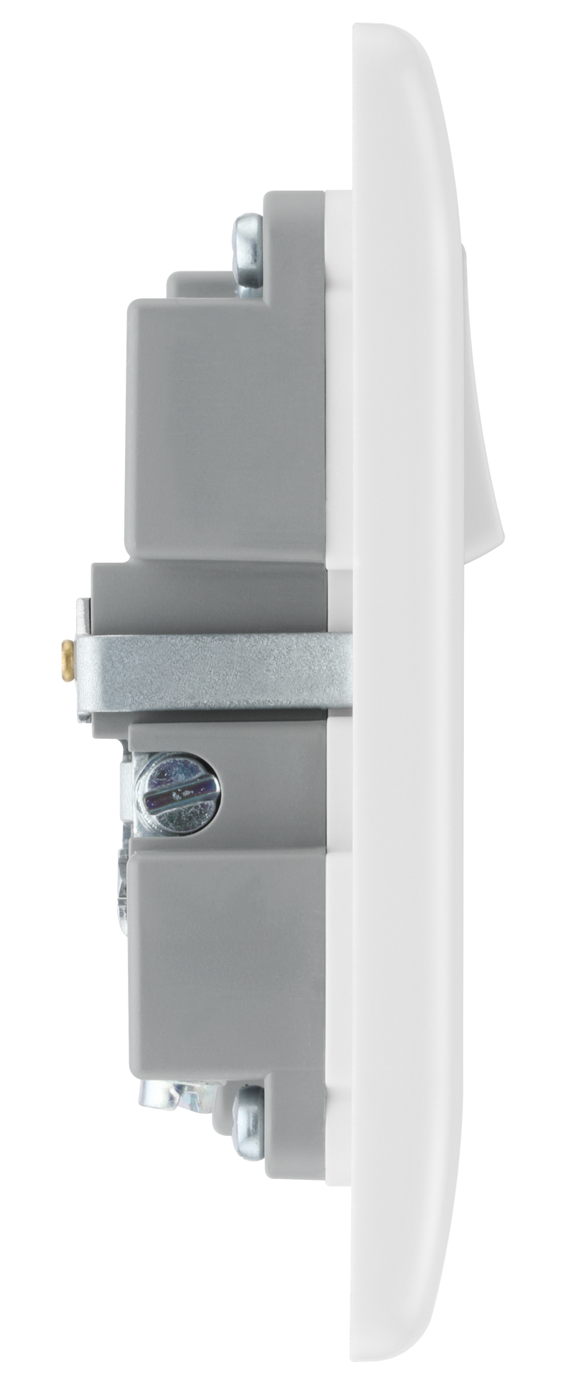 BG Electrical 800 Series - Single, switched, single pole, with 1 x USB A + 1 x USB C