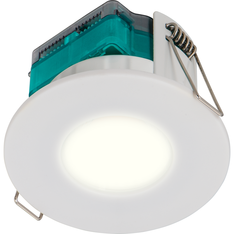 Luceco Ftype Essence - FType Essence Fire Rated Downlight 5W 515lm 3000K Dimmable IP65 White bezel - Flat