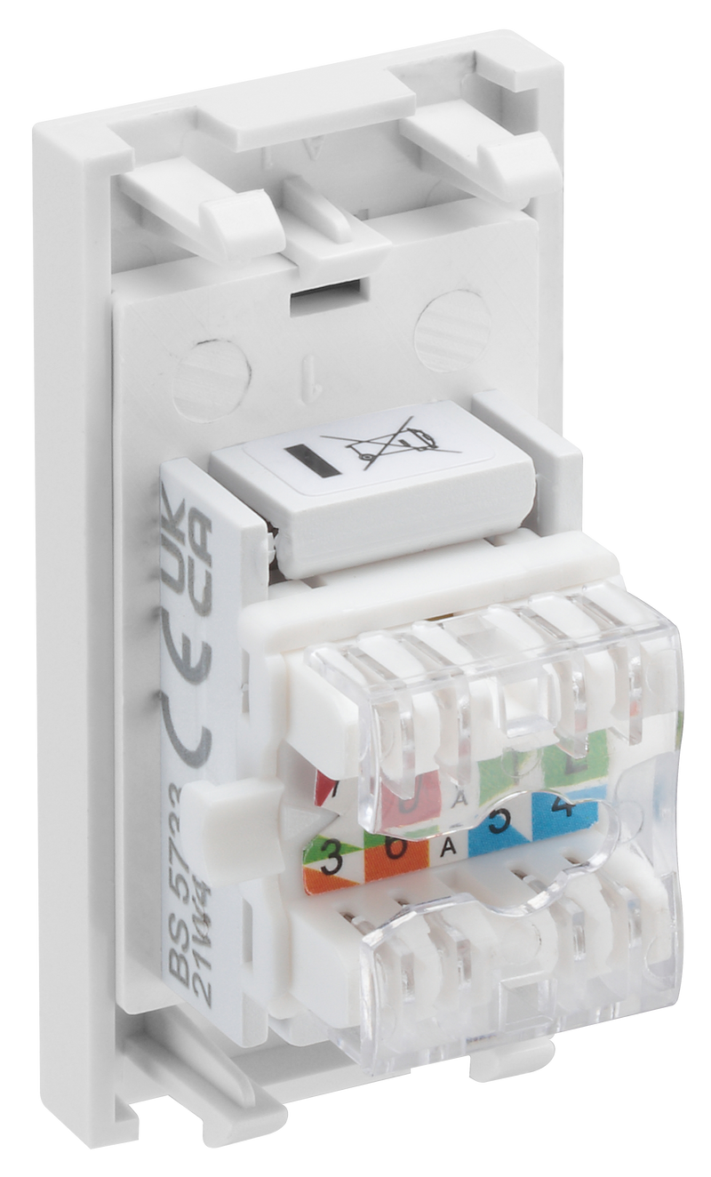BG Electrical Euro Module - Data - RJ45 Cat6 (idc)