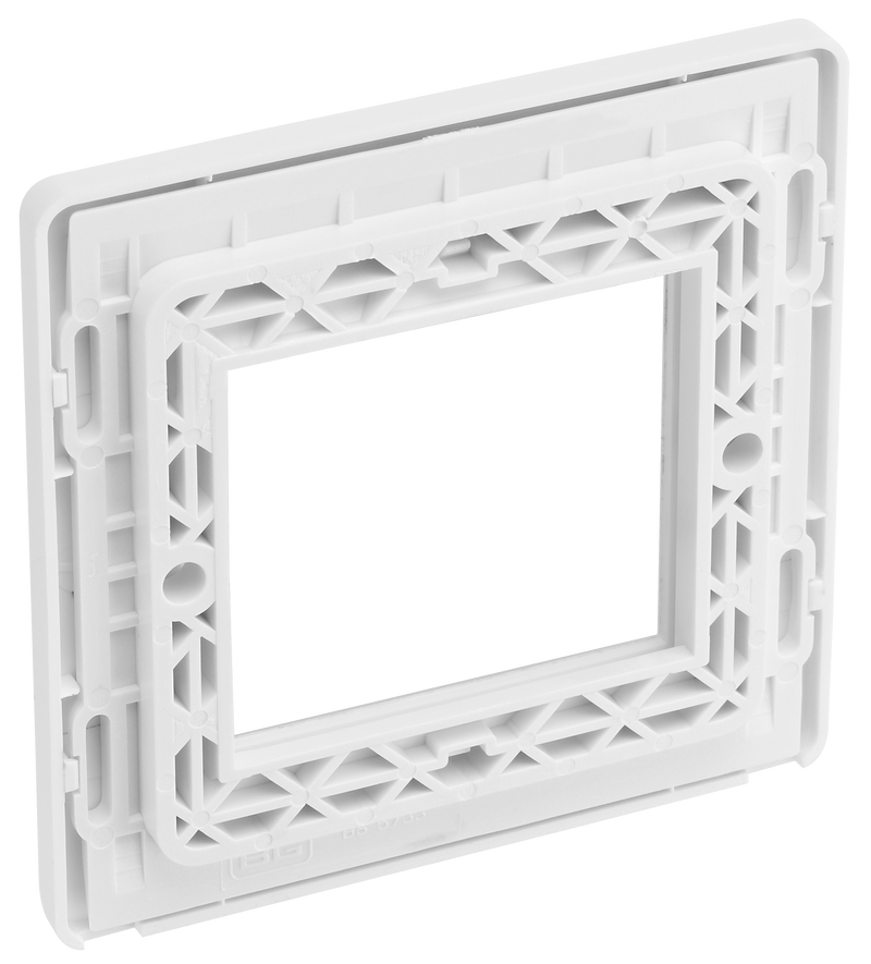 BG Electrical Euro Module - 2 module - square