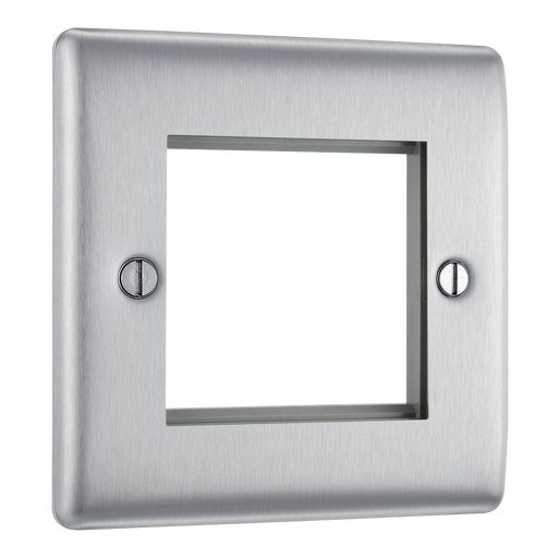 BG Electrical Euro Module - 2 module - square
