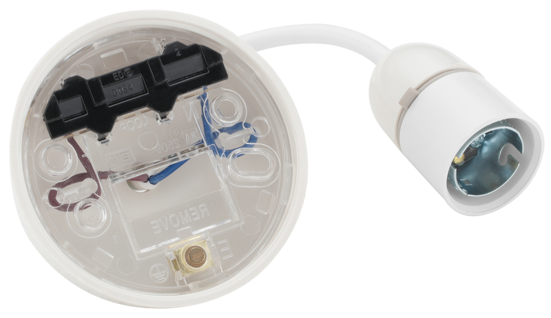 BG Electrical Ceiling Accessories - 6 flex and 3" base with decorators cover