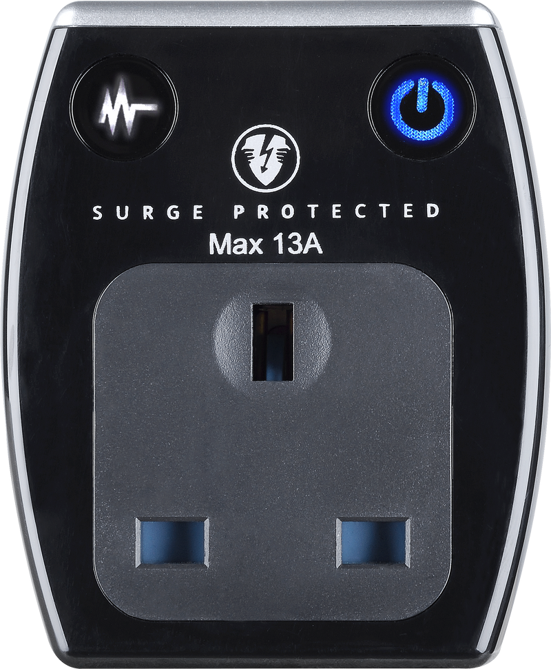 Masterplug High Gloss USB - 2 x USB A, 13A, Gloss Black